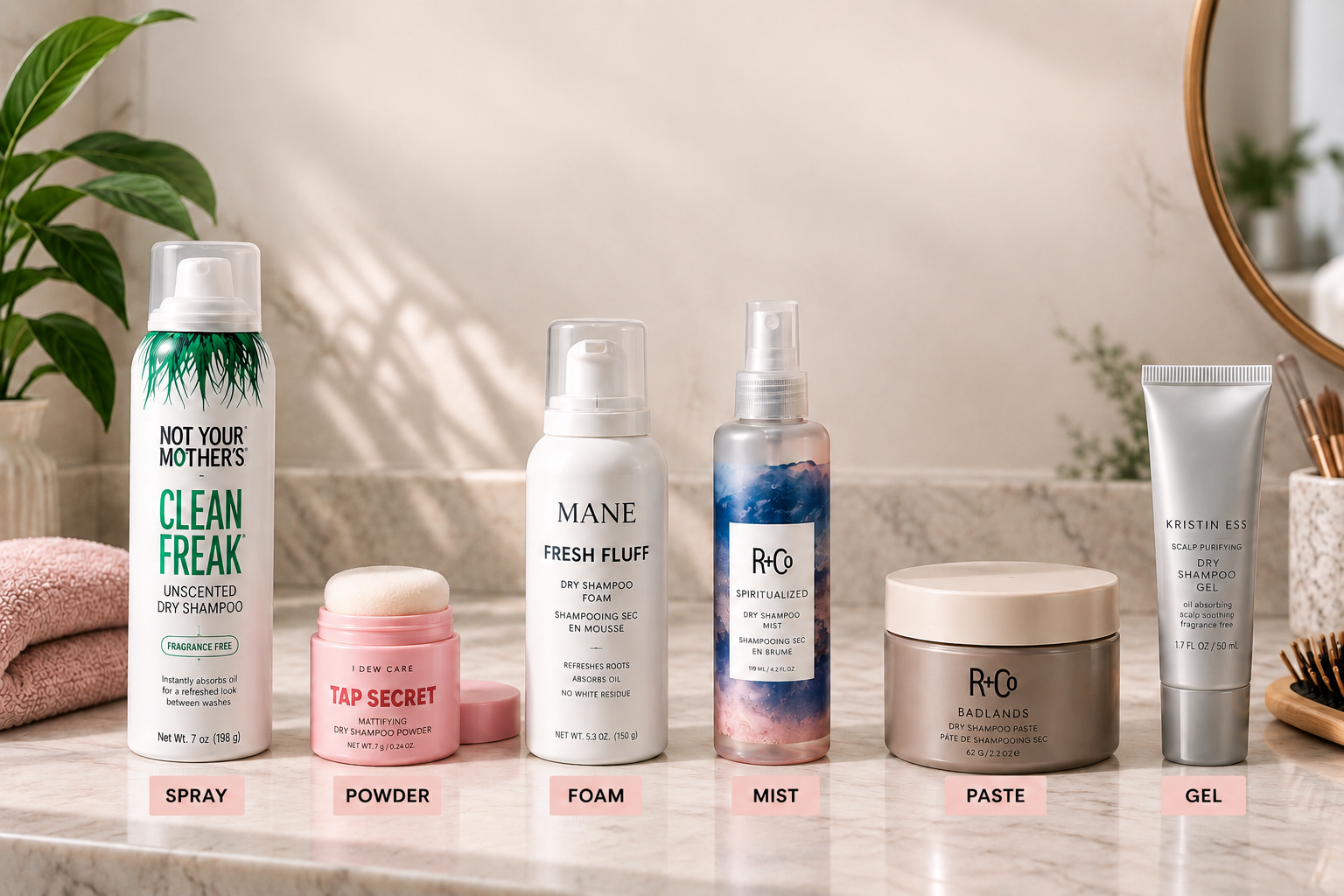 Types of Dry Shampoo: Spray, Powder, Foam, Mist or Gel?